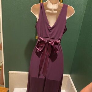 Haani Rich Purple Gown with Elegant Sparkle